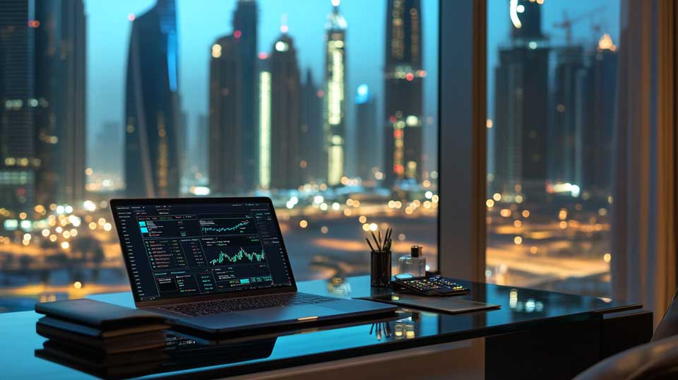 Easy crypto trading on laptop