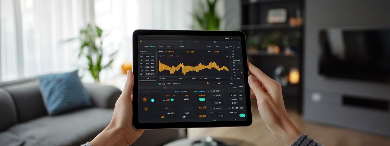Safe investment tracking on tablet Safe investment tracking on tablet