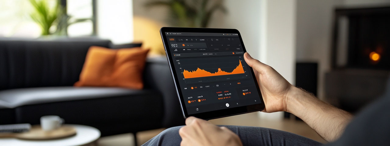Trading and analyzing crypto securely on tablet