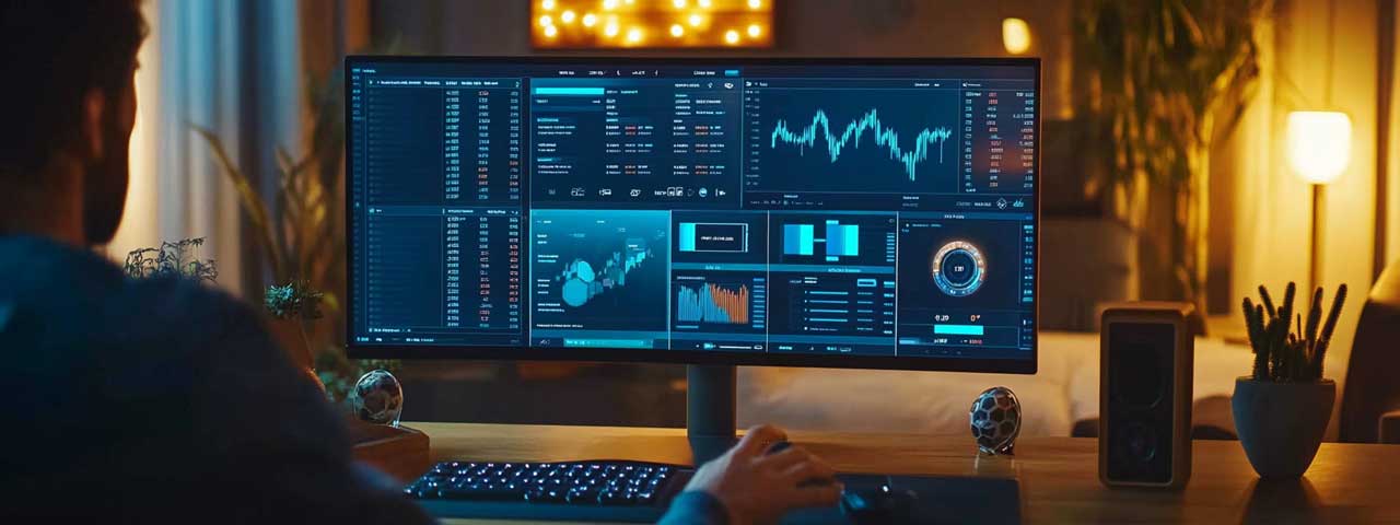 Trading interface with market analysis Trading interface with market analysis