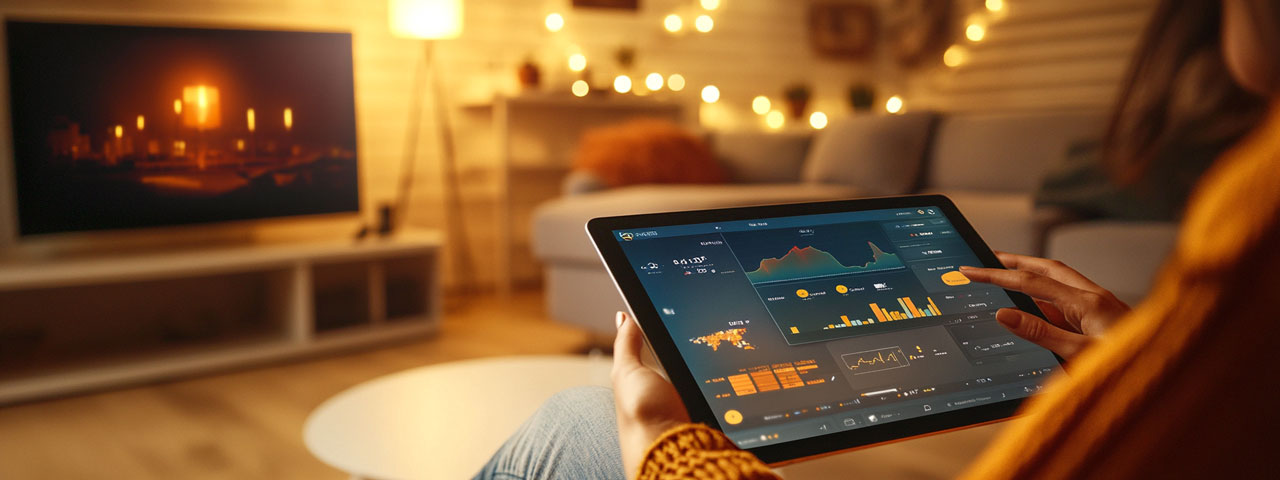 Transparent crypto fees on tablet